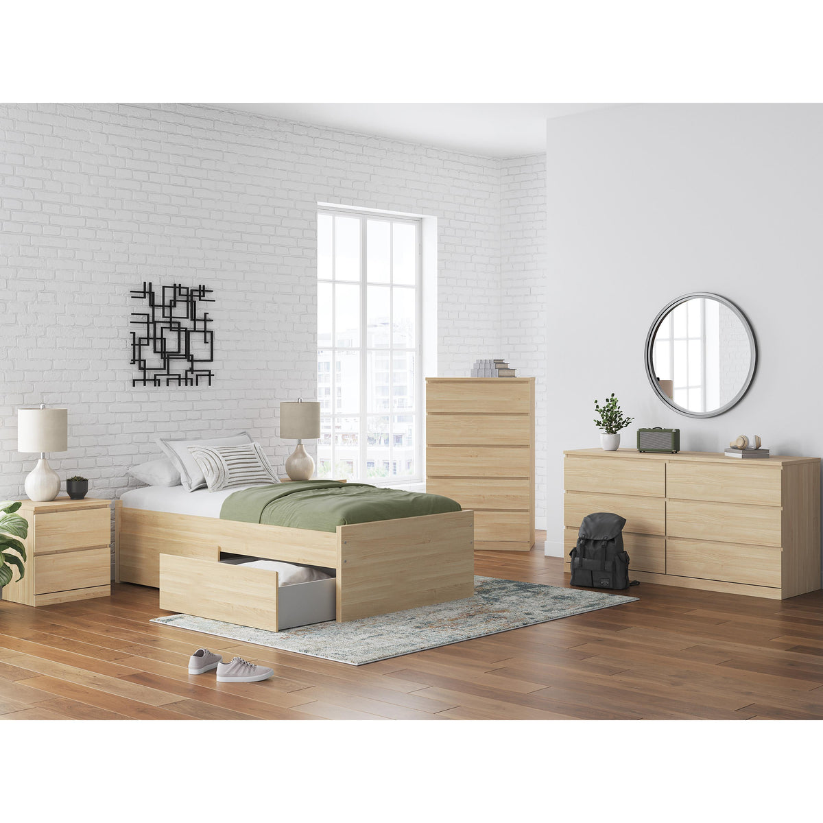 Signature Design by Ashley Onita EB9632B7 Twin Platform Bed with 1 Side Storage IMAGE 8