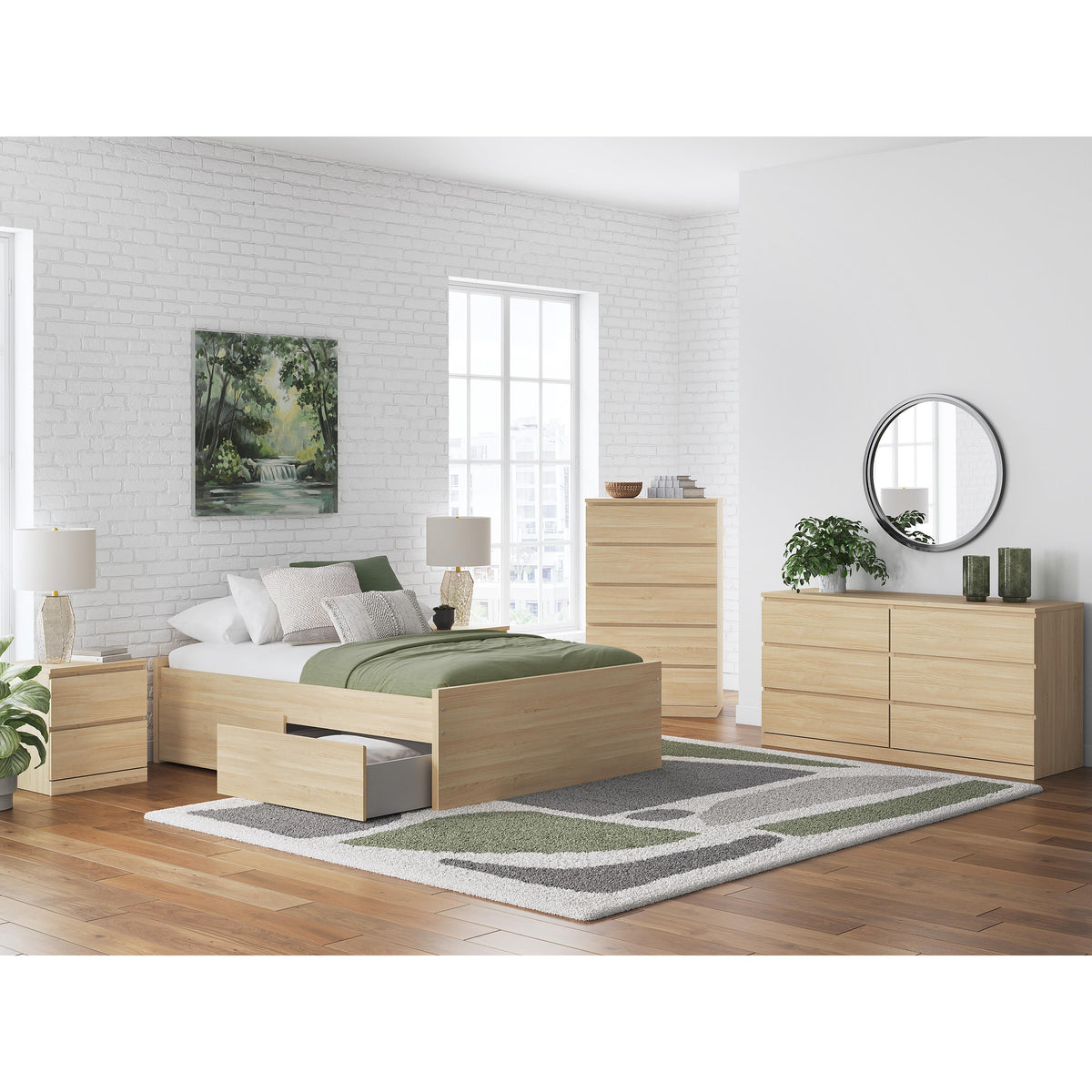 Signature Design by Ashley Onita EB9632B8 Full Platform Bed with 1 Side Storage IMAGE 9