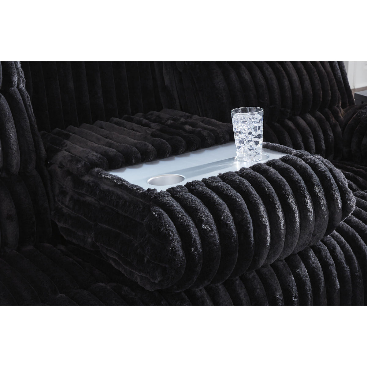 Signature Design by Ashley Rhine Falls PC4280599 Reclining Power Sofa with Drop Down Table IMAGE 6