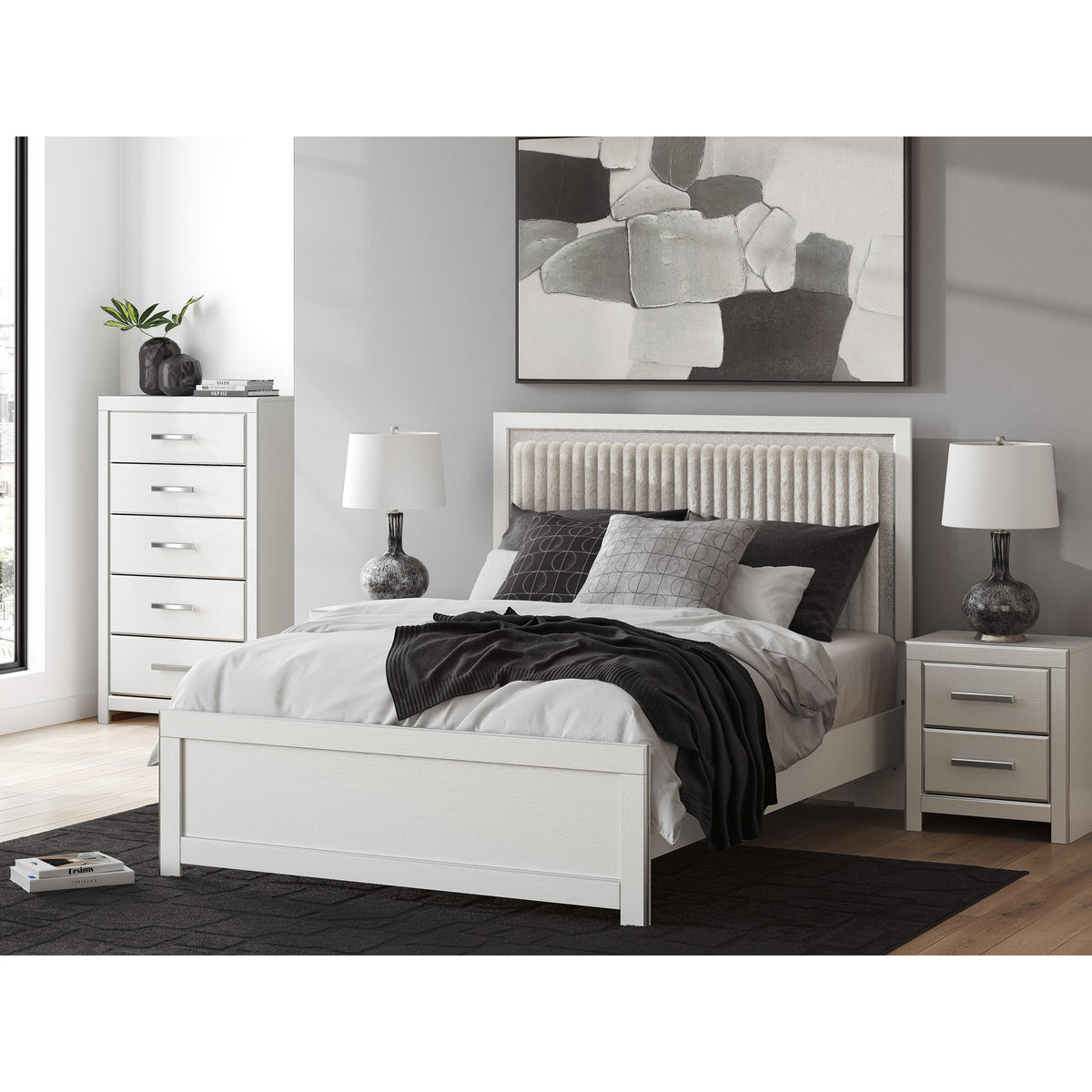 Signature Design by Ashley Zuraleus PCB3381B2 Queen Upholstered Panel Bed IMAGE 8
