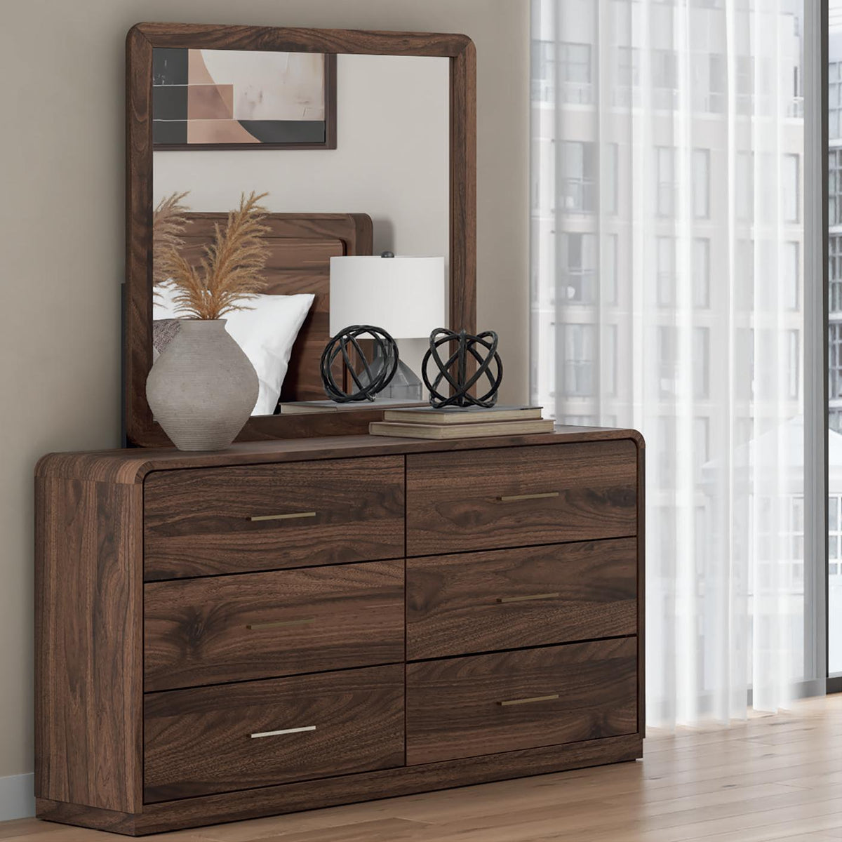 Signature Design by Ashley Fortlorn PCB386B1 Dresser and Mirror IMAGE 1