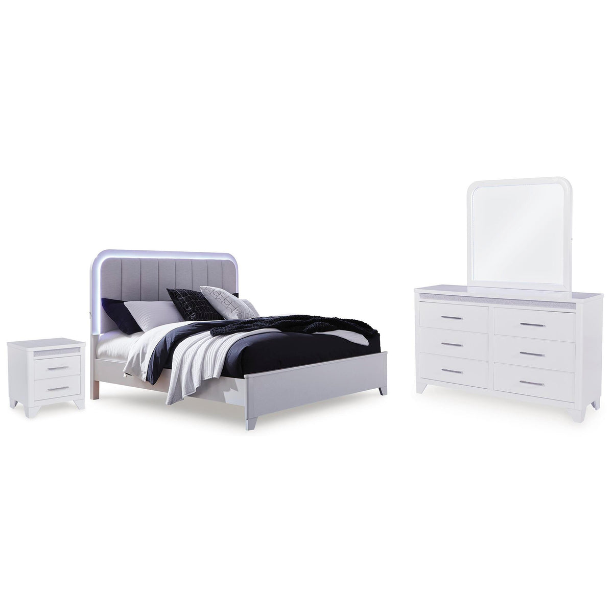 Signature Design by Ashley Jarlee PCB392B2 Queen Upholstered Panel Bed IMAGE 5