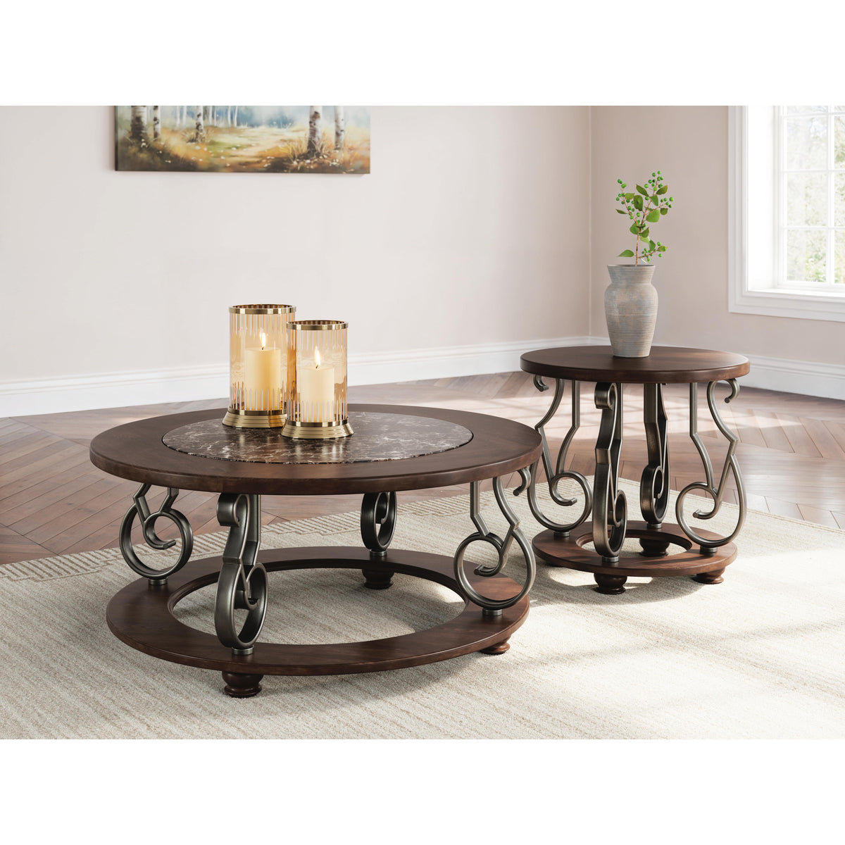 Signature Design by Ashley Frallyn T623-6 Round End Table IMAGE 4