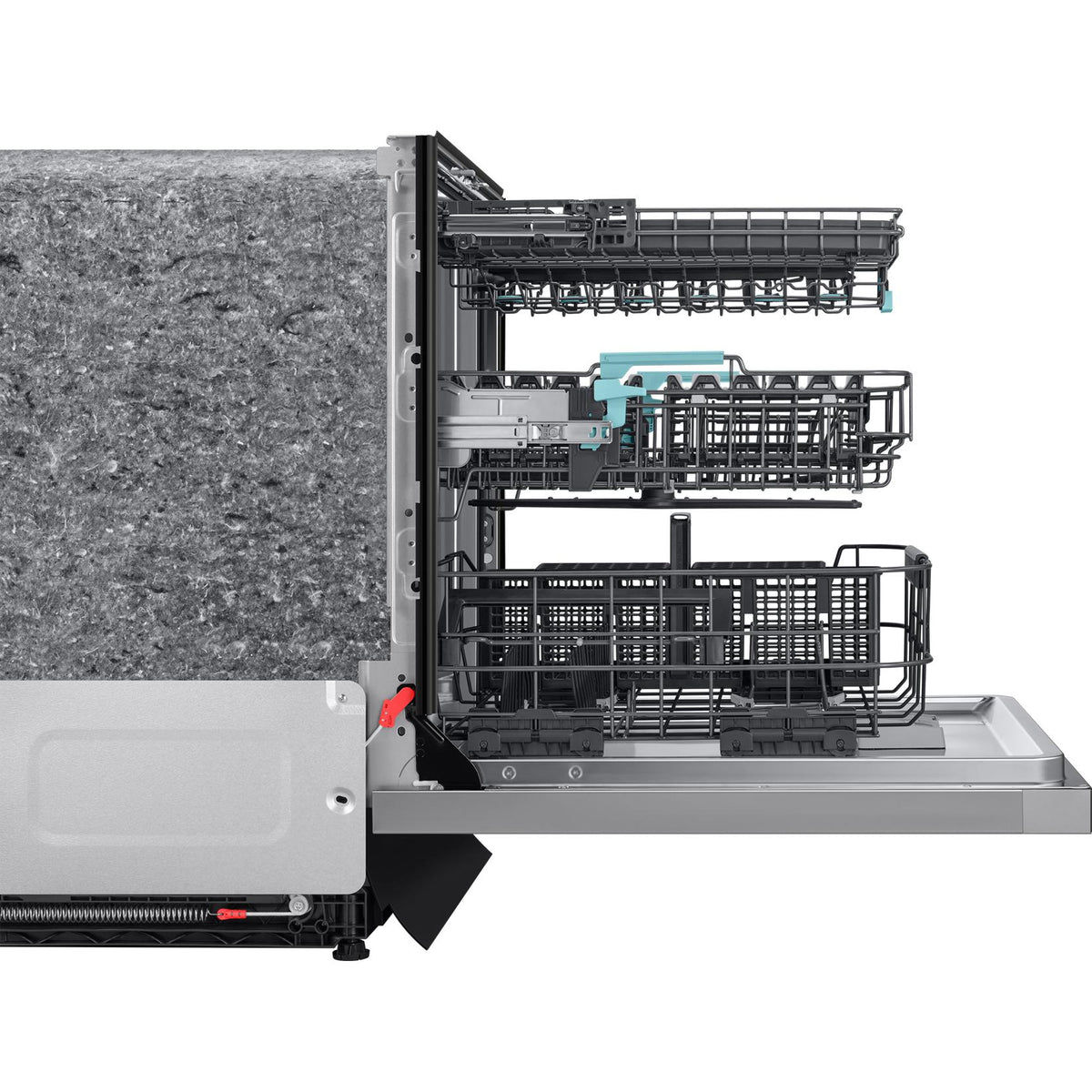 Samsung Bespoke Built-In Dishwasher with Third Rack and AI Wash DW90F89T0USRAA IMAGE 5