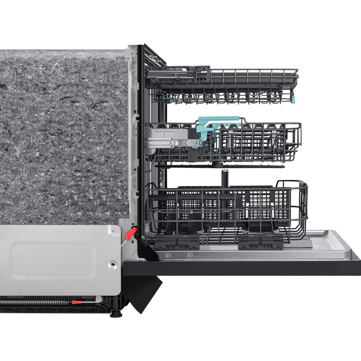 Samsung Bespoke Built-In Dishwasher with Third Rack and AI Wash DW90F89T0UMTAA IMAGE 6