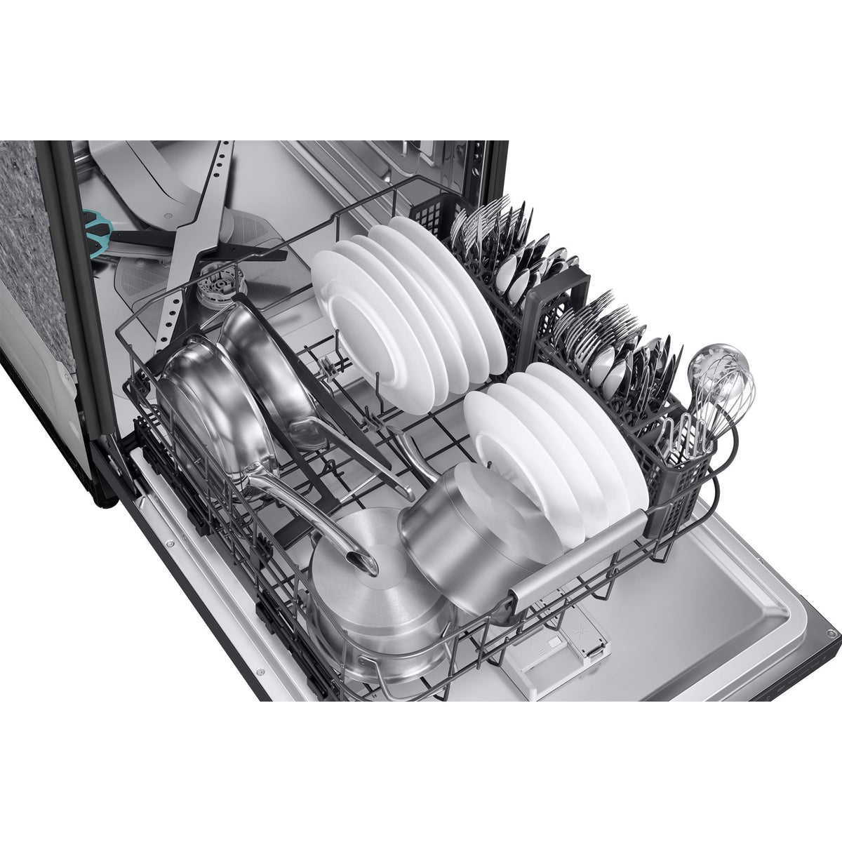 Samsung Bespoke Built-In Dishwasher with Third Rack and AI Wash DW90F89T0UMTAA IMAGE 9
