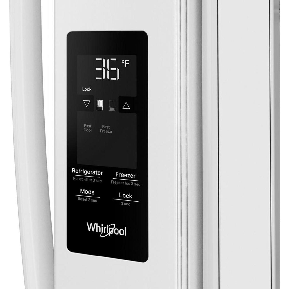 Whirlpool 36-inch, 31 cu. ft. Freestanding French 3- Door Refrigerator with Internal Water Dispenser WRFF3336SW IMAGE 4