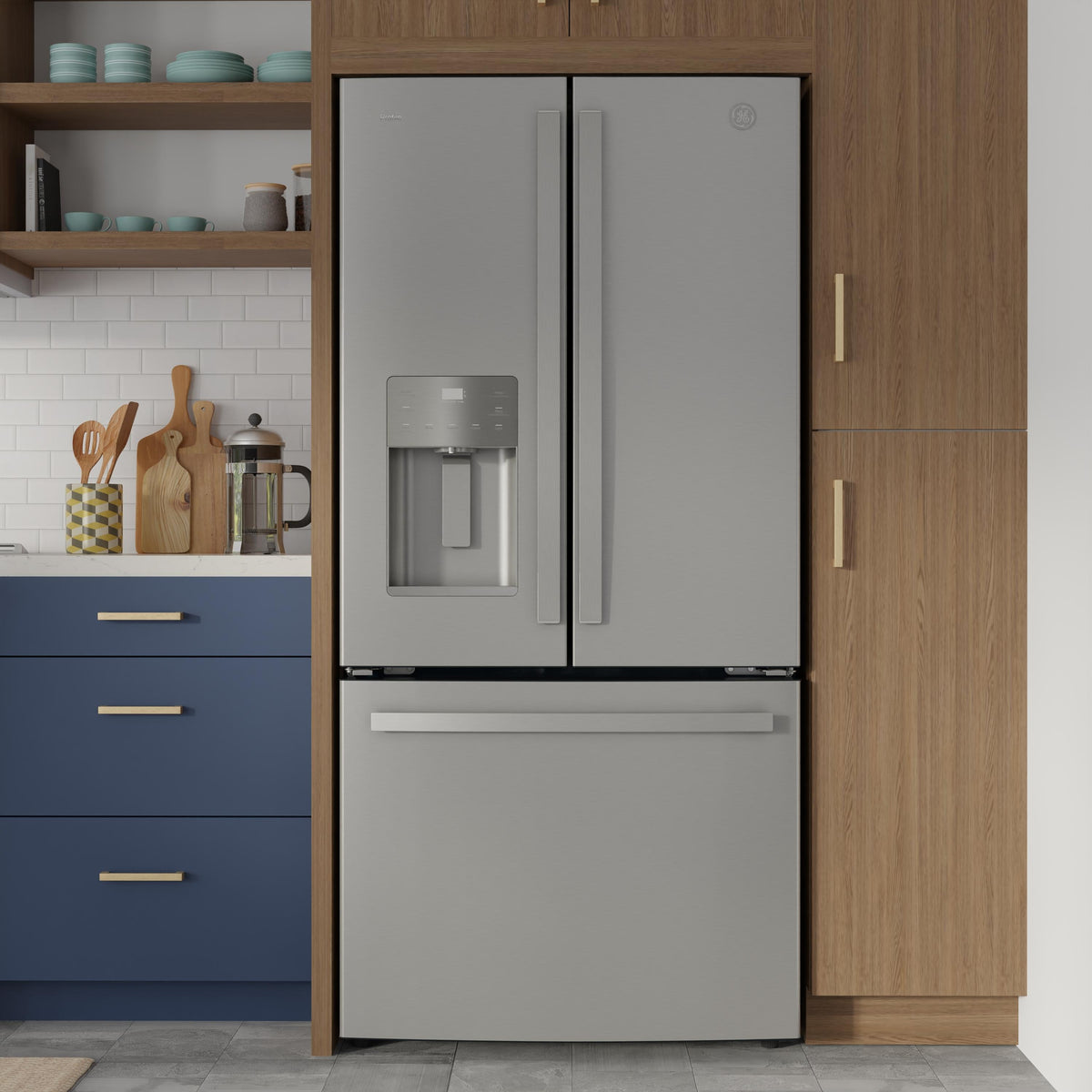 GE Profile 33-inch, 17.5 cu.ft. French-Door Refrigerator with FrostGuard™ Technology PYE18HYRCFS IMAGE 11