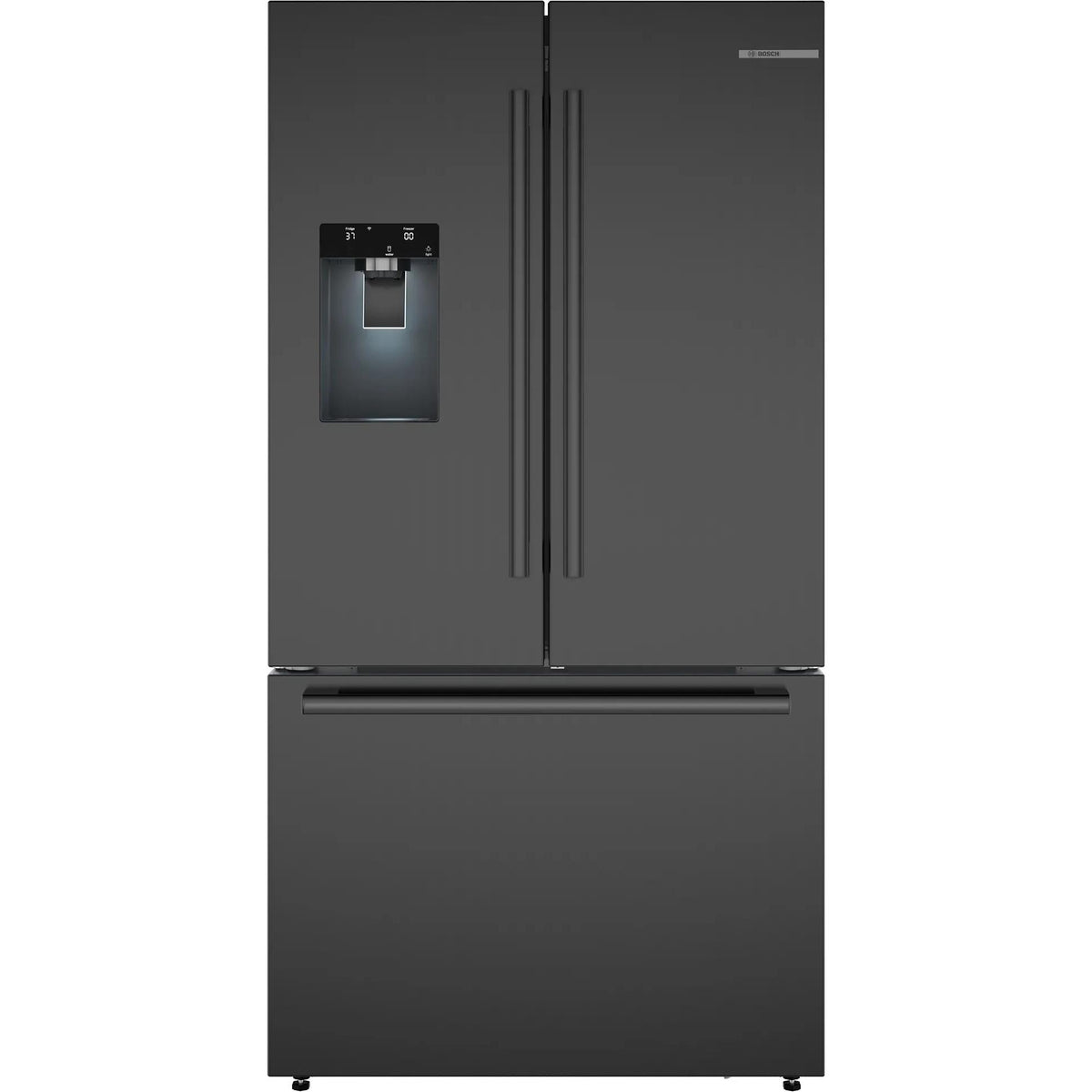 Bosch 36-inch, 21.6 cu. ft. Counter-Depth French 3-Door Refrigerator with Water and Ice Dispensing System B36CD52SNB IMAGE 1
