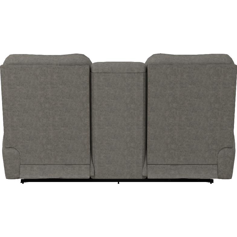 La-Z-Boy Trouper Power Reclining Loveseat w/ Headrest & Console - Charcoal IMAGE 4