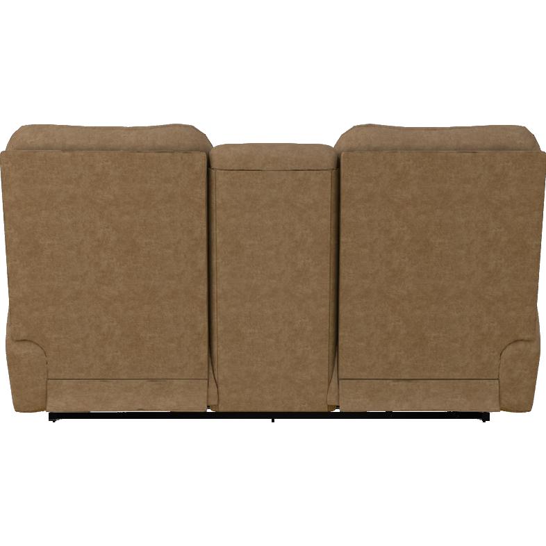 La-Z-Boy Trouper Reclining Loveseat w/ Console - Camel IMAGE 4