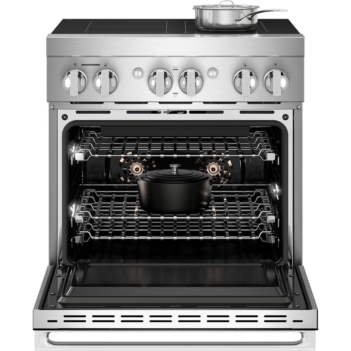 JennAir 30-inch, 4.1 cu. ft. Freestanding Induction Range with Wi-Fi JPIFC730RM IMAGE 3