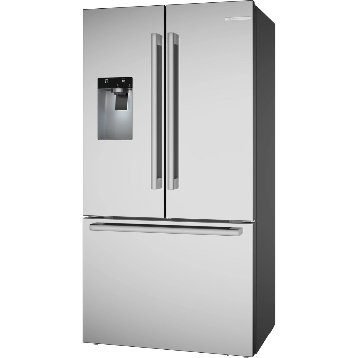 Bosch 36-inch, 21.6 cu. ft. Counter-Depth French 3-Door Refrigerator with Water and Ice Dispensing System B36CD52SNS IMAGE 3
