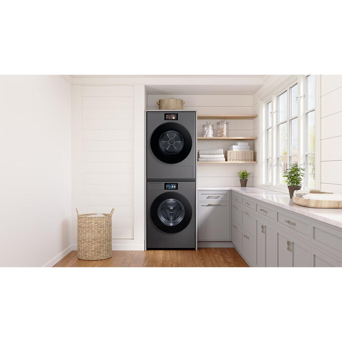 Samsung 6.1 Cu.Ft. F90 Series Bespoke AI Front Load Washer with AI Fabric Sensing WF90F53ADSA5 IMAGE 19