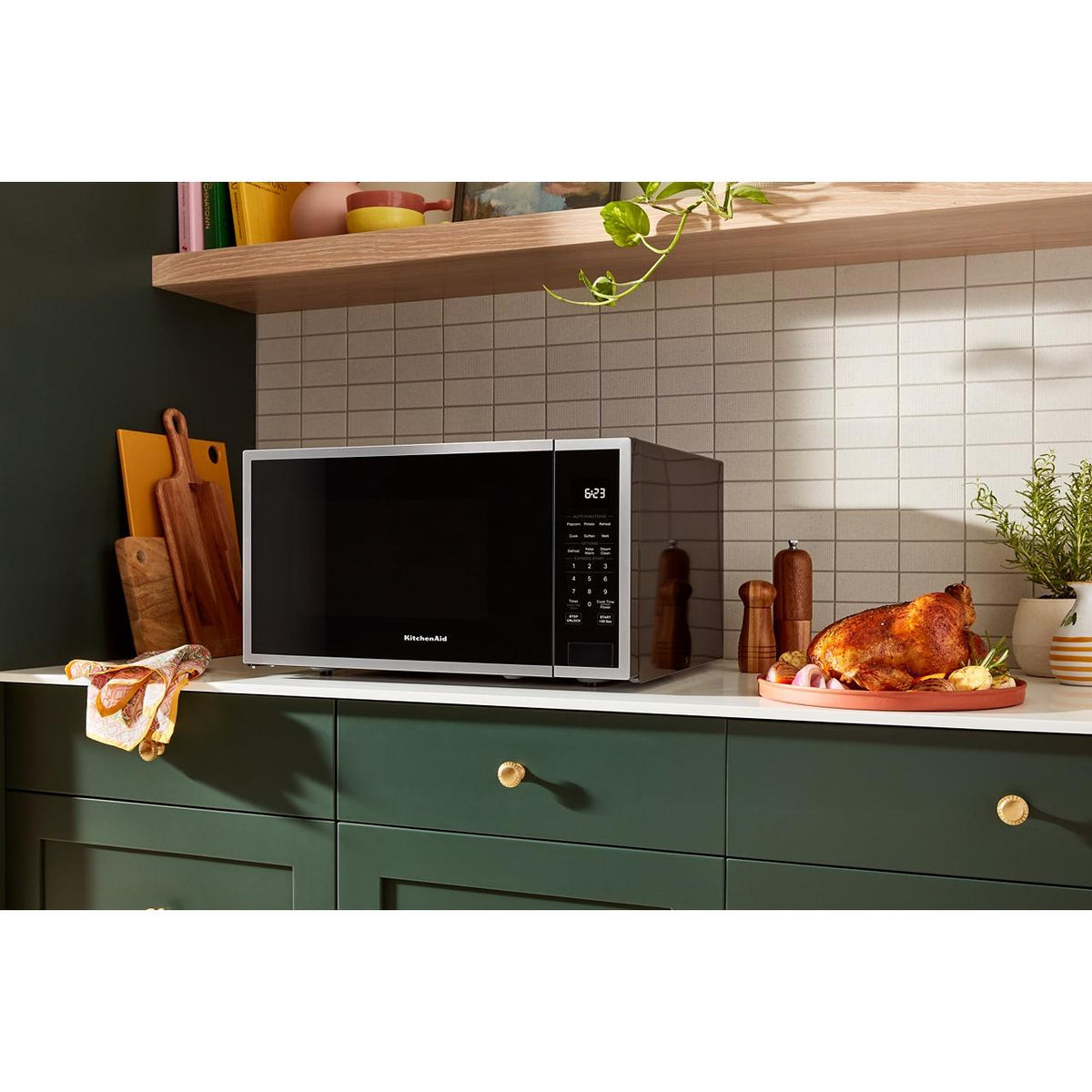 KitchenAid 22-inch, 1.6 cu. ft. Countertop Microwave Oven YKMCS122SPS IMAGE 4