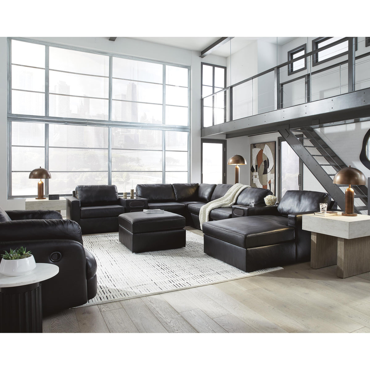 Signature Design by Ashley ModMax II 74305S48 8 pc Sectional with Chaise and Audio Consoles IMAGE 4