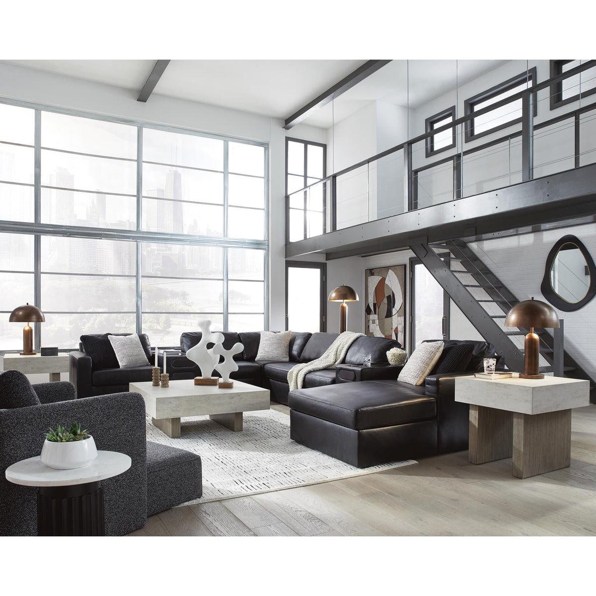 Signature Design by Ashley ModMax II 74305S48 8 pc Sectional with Chaise and Audio Consoles IMAGE 5