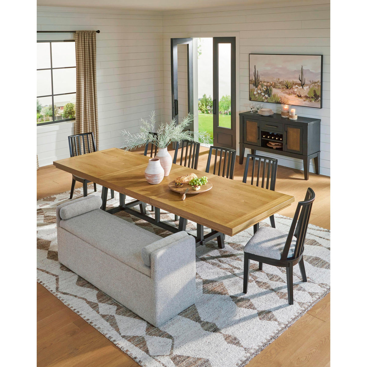 Signature Design by Ashley Galliden D841-00 Large Upholstered Dining Room Bench IMAGE 10
