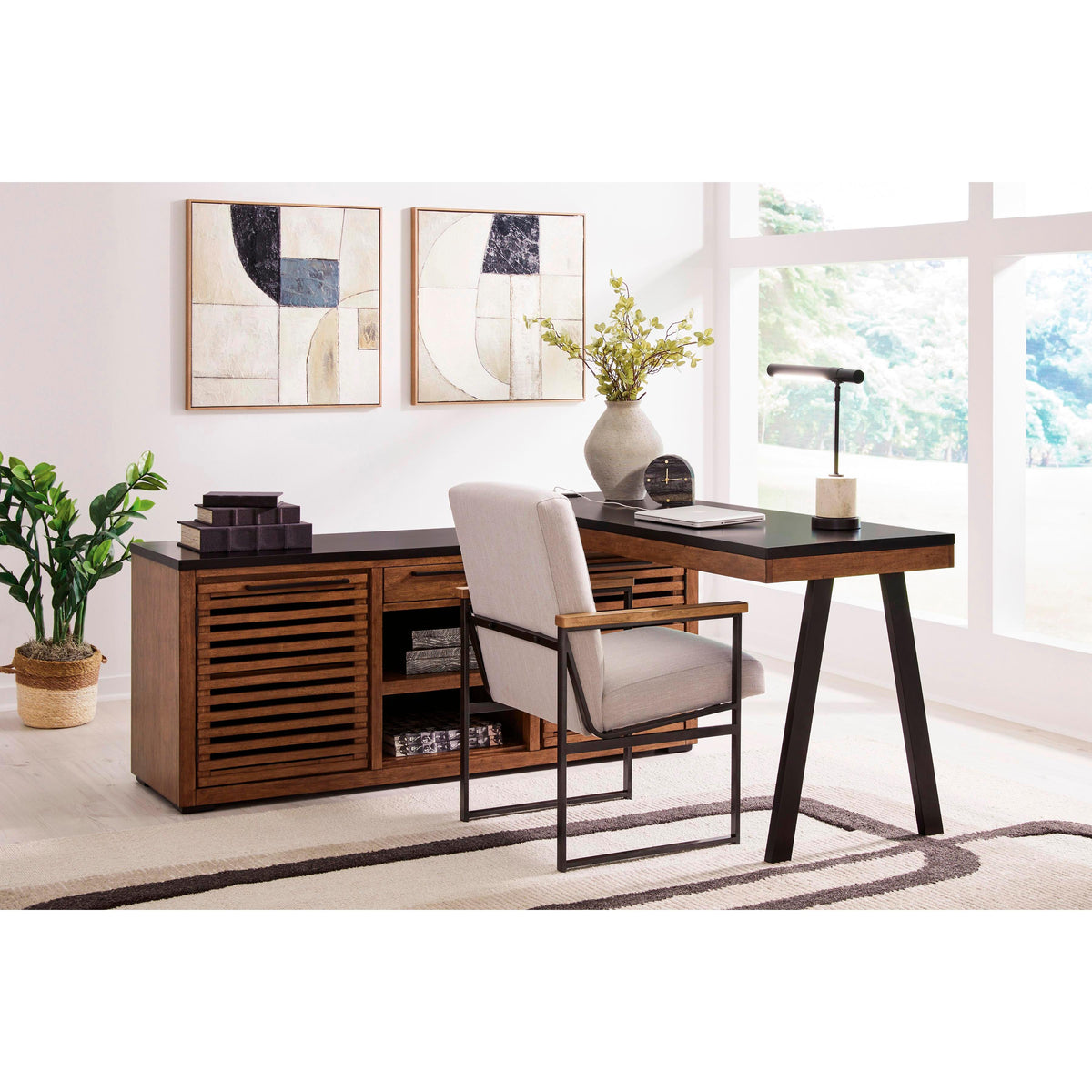 Signature Design by Ashley Kallari H737H1 Credenza with Desk Return IMAGE 6
