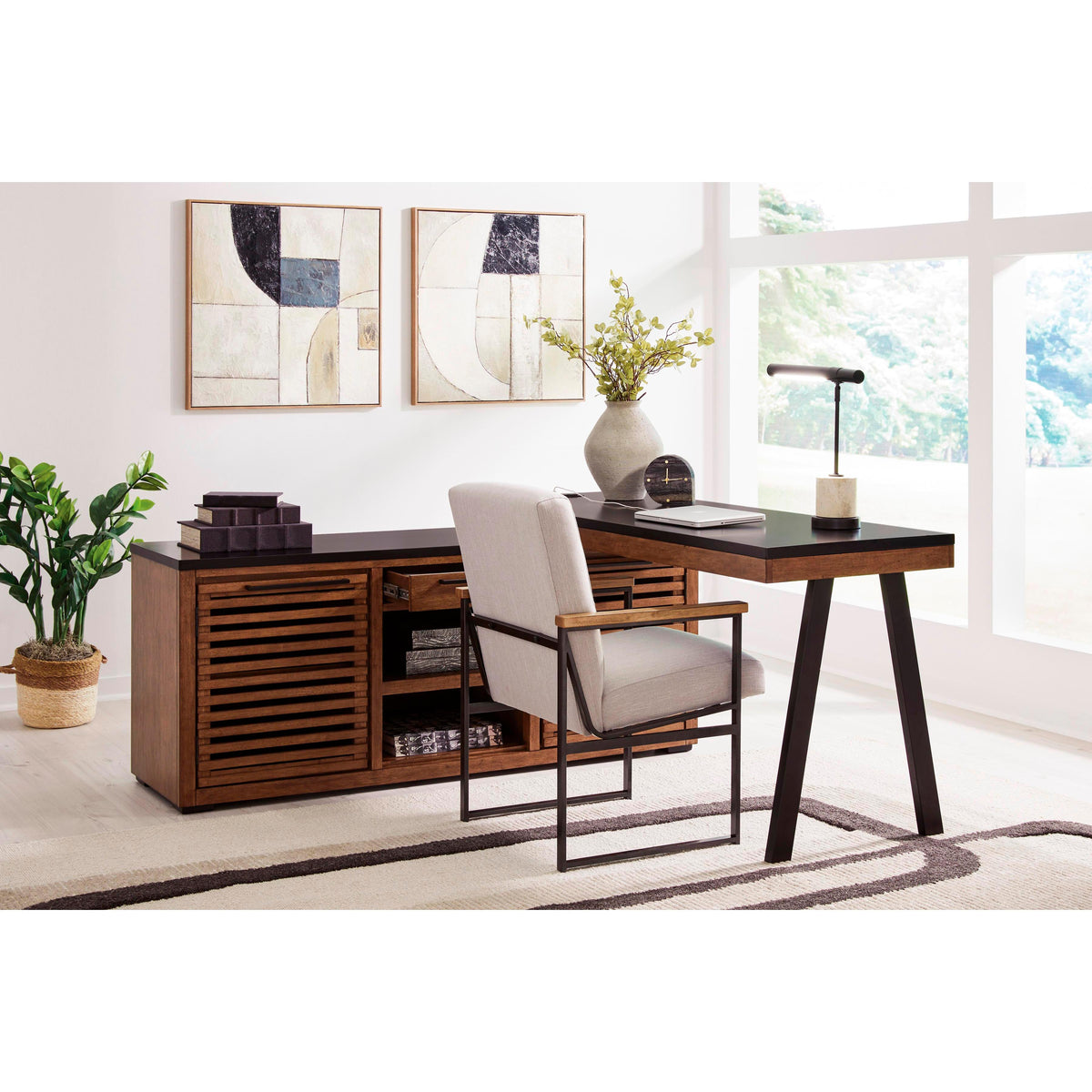 Signature Design by Ashley Kallari H737H1 Credenza with Desk Return IMAGE 7