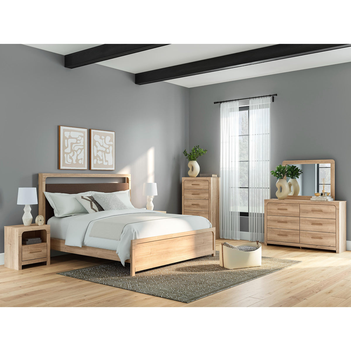 Signature Design by Ashley Kinlanni PCB1360B16 King Upholstered Platform Bed IMAGE 7