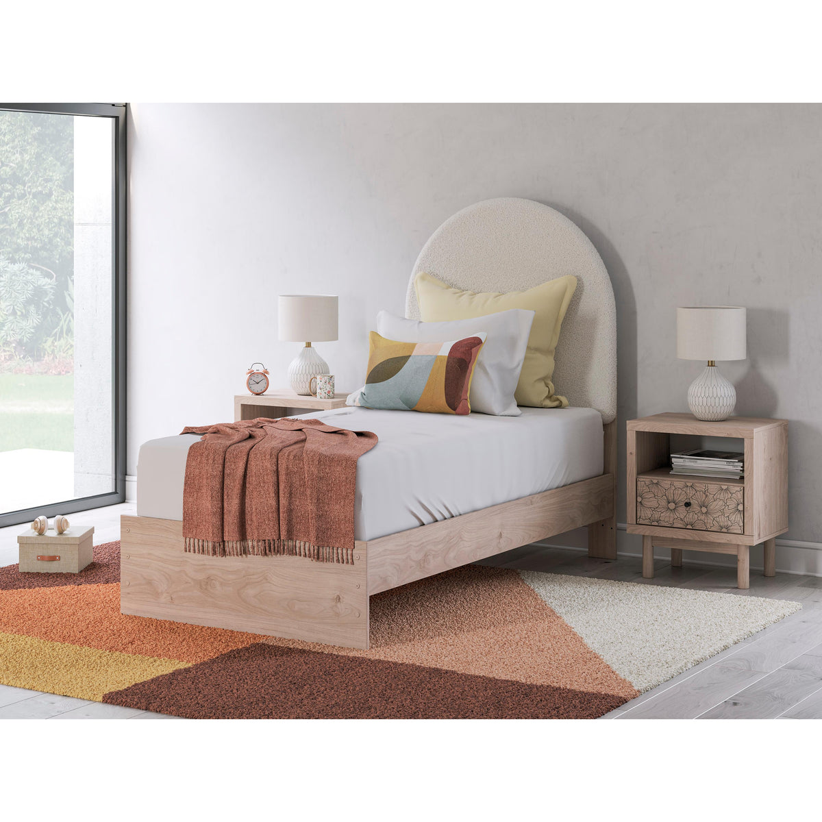Signature Design by Ashley Arloster PCB1566B2 Twin Upholstered Panel Bed IMAGE 7