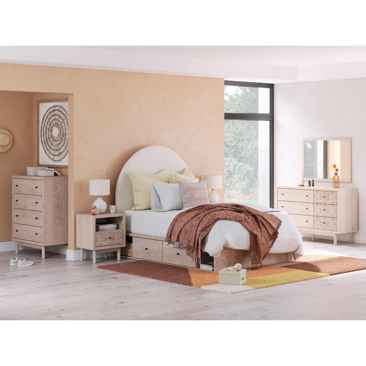 Signature Design by Ashley Arloster PCB1566B5 Full Upholstered Panel Bed with Storage IMAGE 9