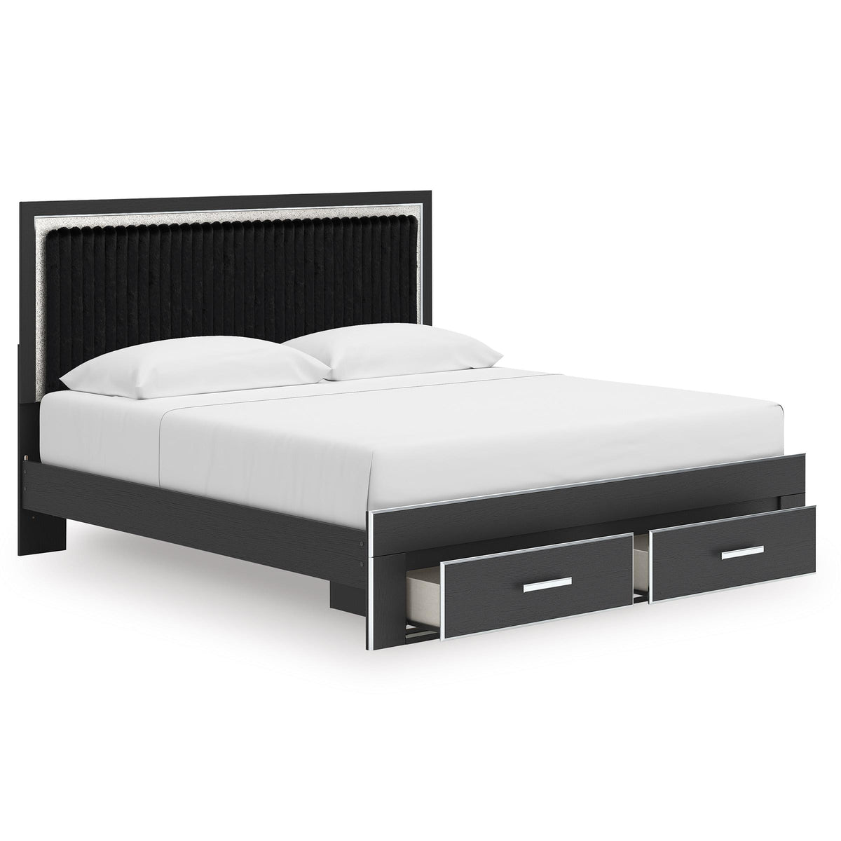 Signature Design by Ashley Zuraleus PCB3380B11 King Upholstered Panel Storage Bed IMAGE 2