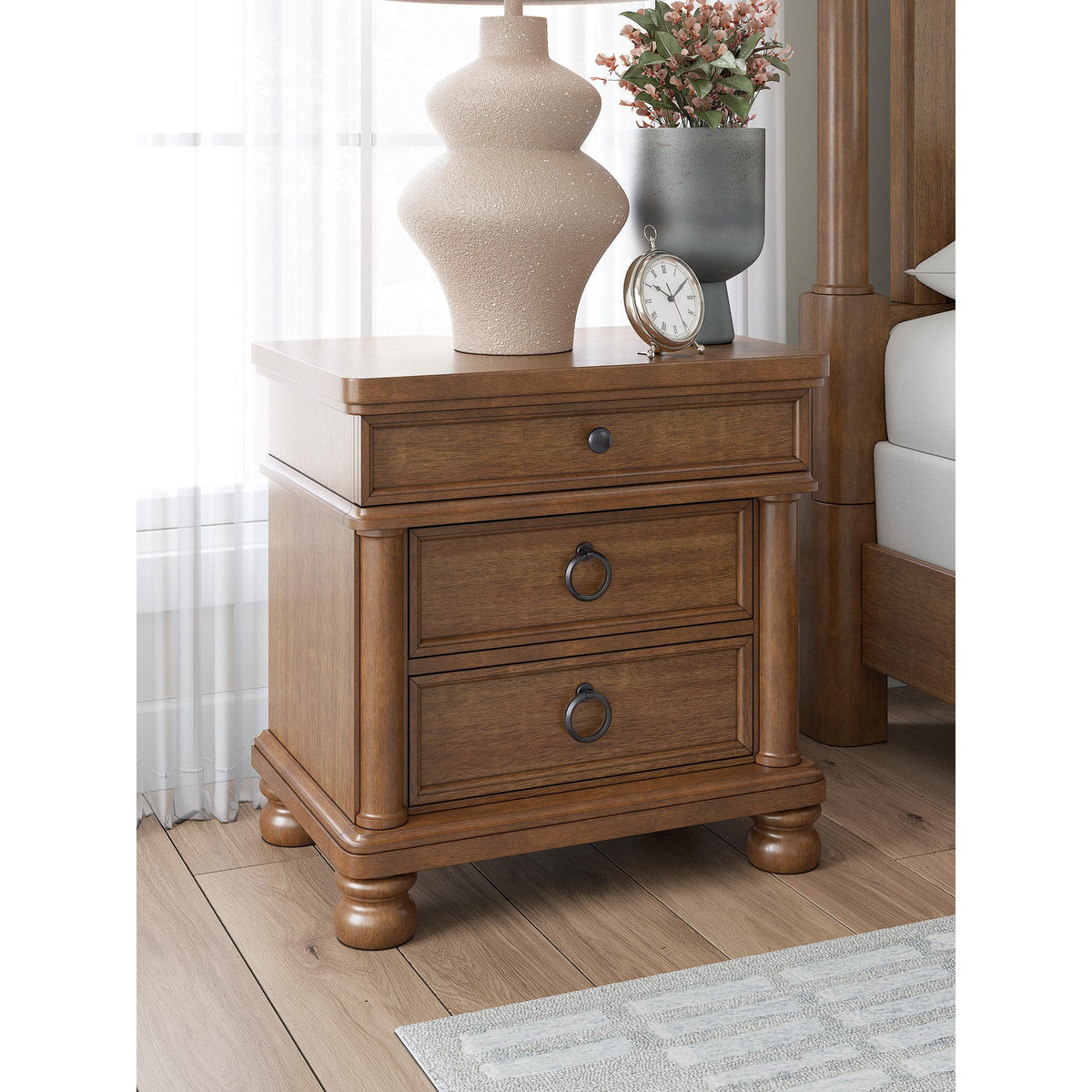 Signature Design by Ashley Rowlenstown PCB824-93 Three Drawer Night Stand IMAGE 7
