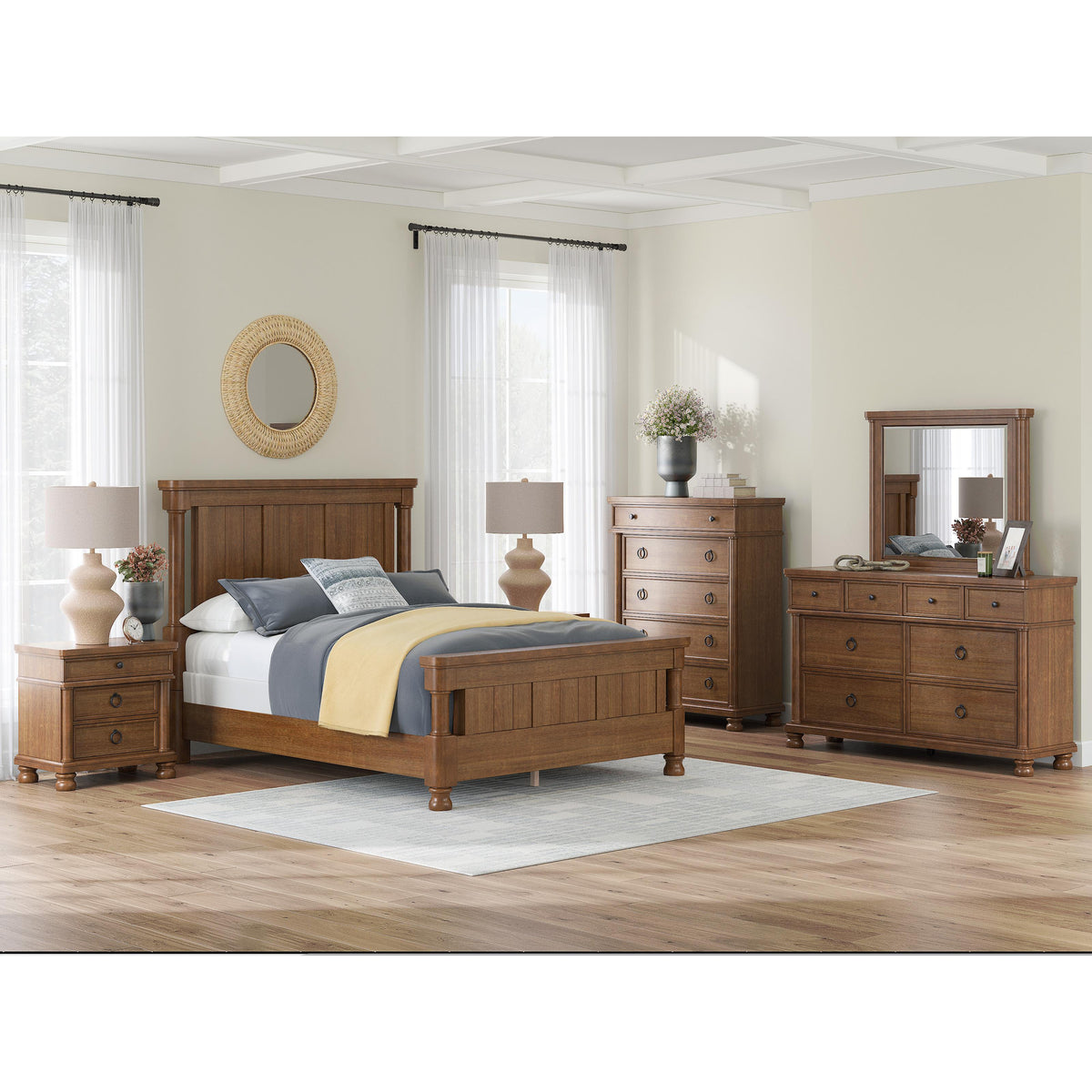 Signature Design by Ashley Rowlenstown PCB824B2 Queen Poster Bed IMAGE 7
