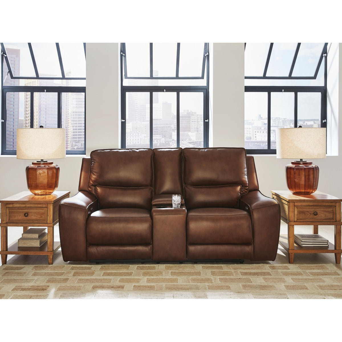 Signature Design by Ashley DeepWakes PCU6260718 Power Reclining Loveseat with Console and Adjustable Headrest IMAGE 5