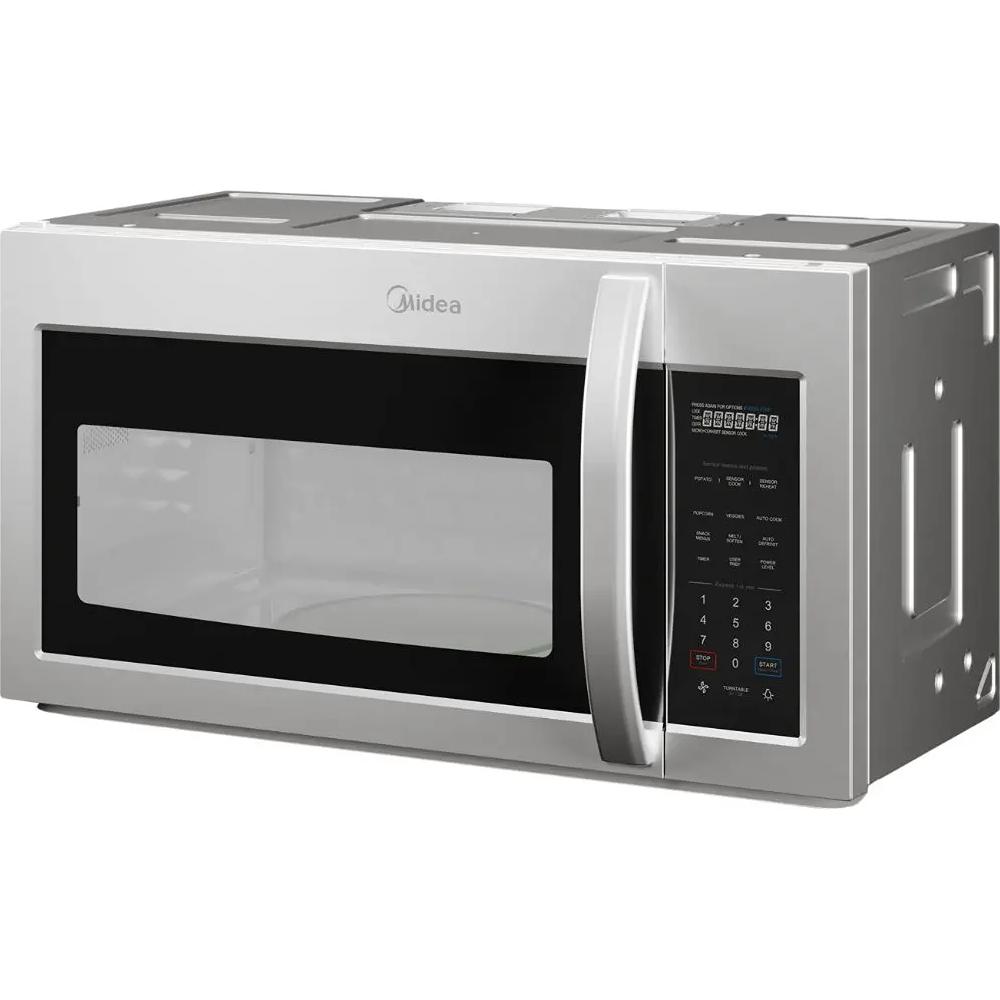 Midea 30-inch, 1.7 cu. ft. Over-the-Range Microwave Oven with LED Lighting MMO17S12ASTC IMAGE 4