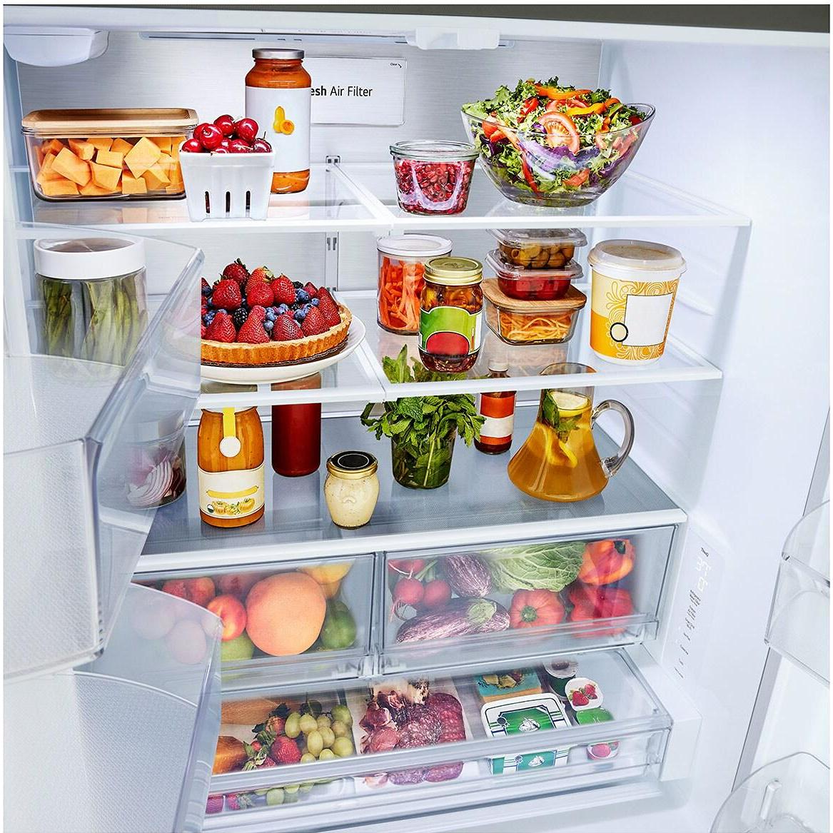 LG 36-inch, 25 cu. ft Counter-Depth French 3-Door Refrigerator with Ice Maker and Water Dispenser LF25Z6211S IMAGE 5