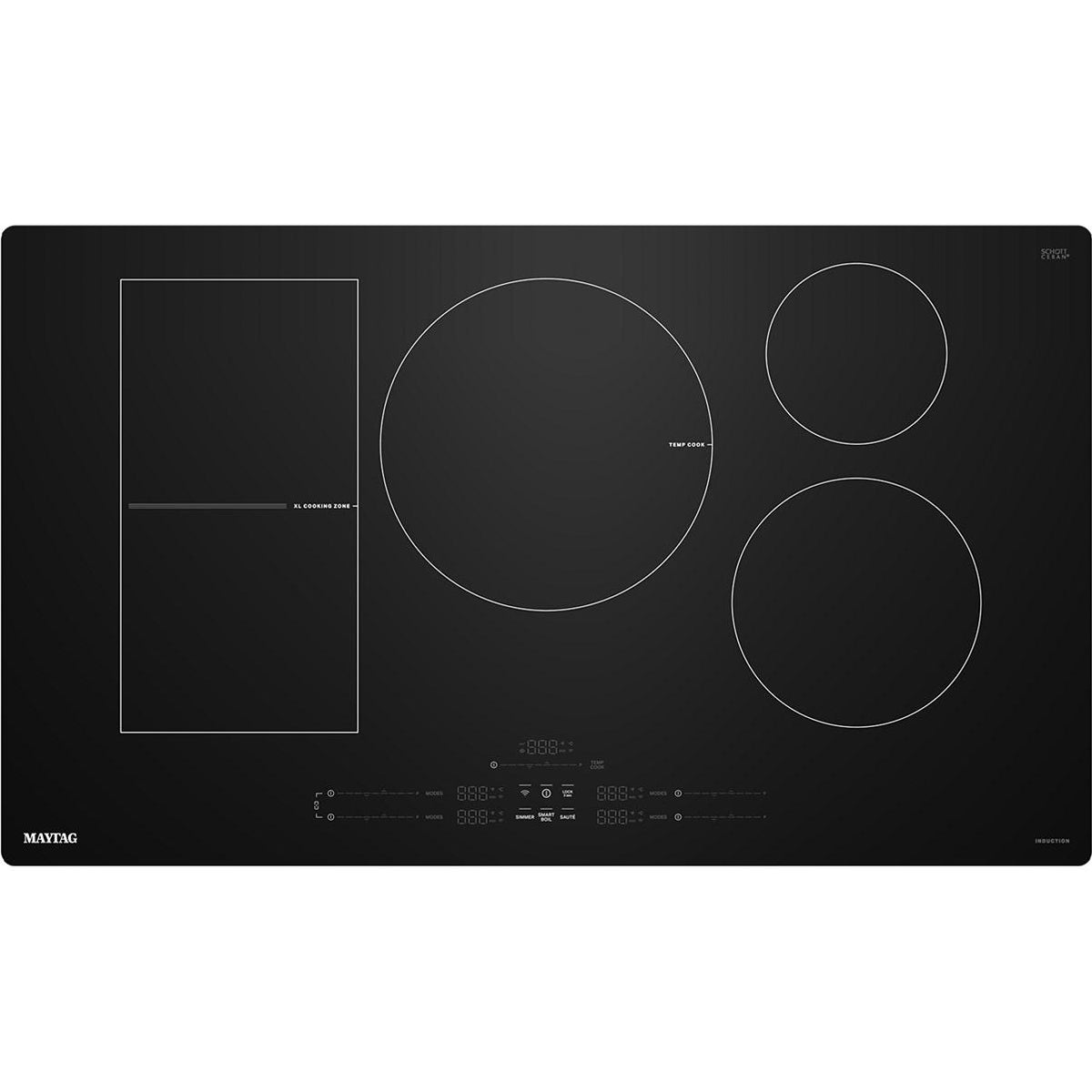 Maytag 36-inch Built-in Induction Cooktop with Power Boost MCIT8036SB IMAGE 1