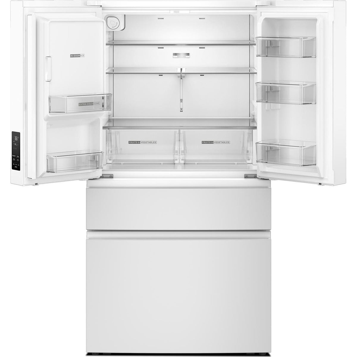 Whirlpool 36-Inch French Door Refrigerator with In-Door Water and Ice Maker WRMF3536SW IMAGE 2