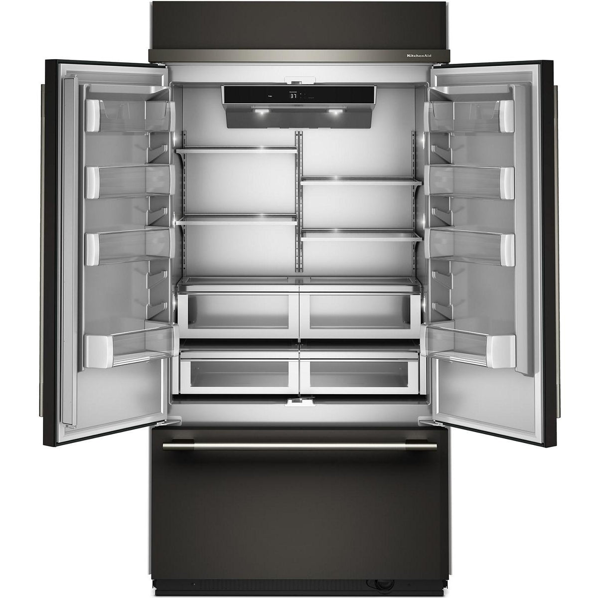 KitchenAid 42-inch, 24.2 cu. ft. Built-in French 3-Door Refrigerator KBFN542SBE IMAGE 3