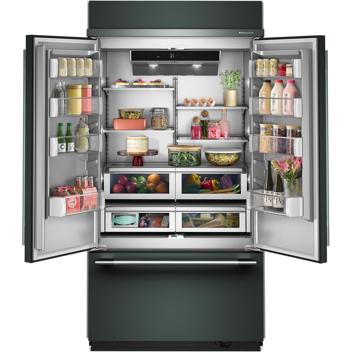 KitchenAid 42-inch, 24.2 cu. ft. Built-in French 3-Door Refrigerator KBFN542SJP IMAGE 3