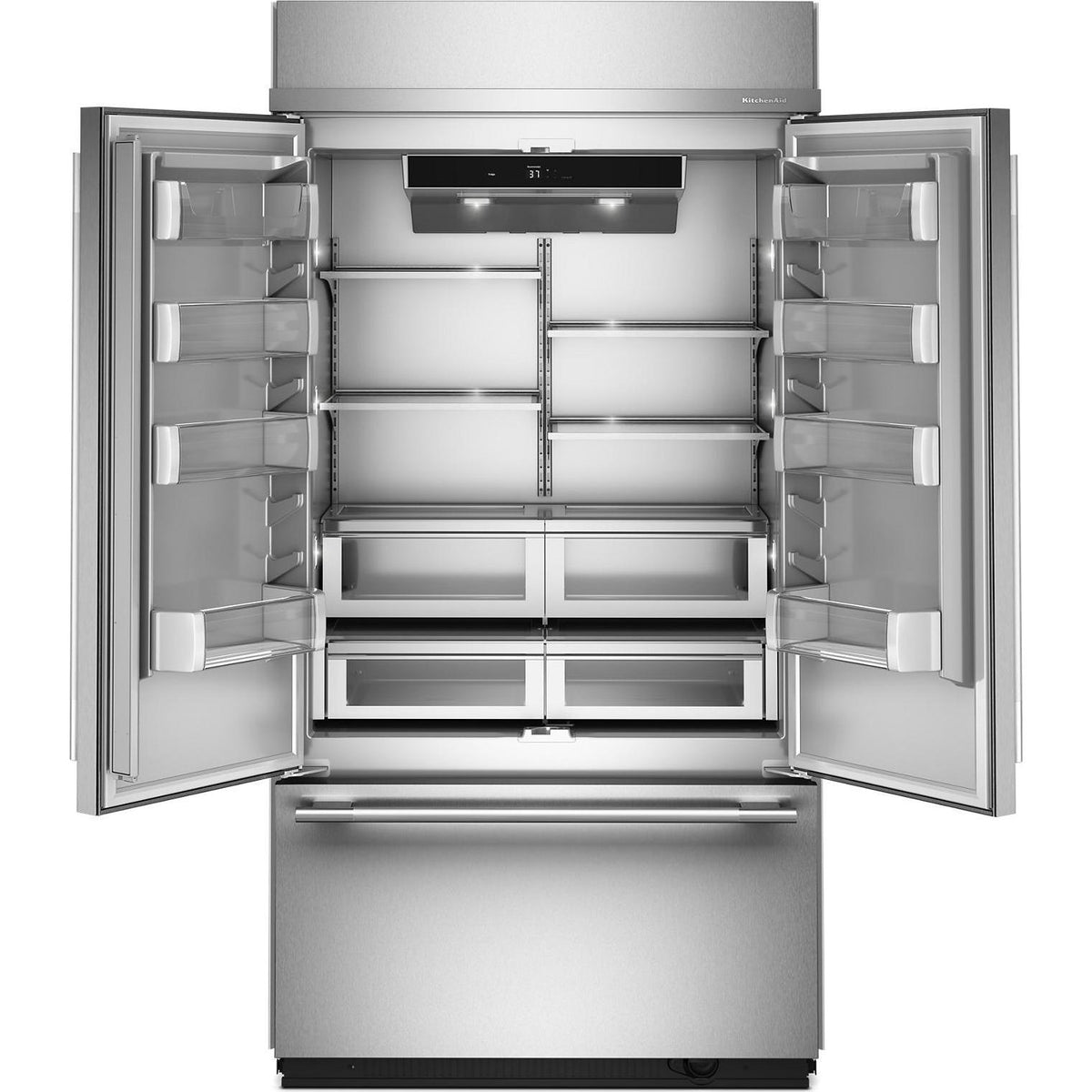 KitchenAid 42-inch, 24.2 cu. ft. Built-in French 3-Door Refrigerator KBFN542SPS IMAGE 2