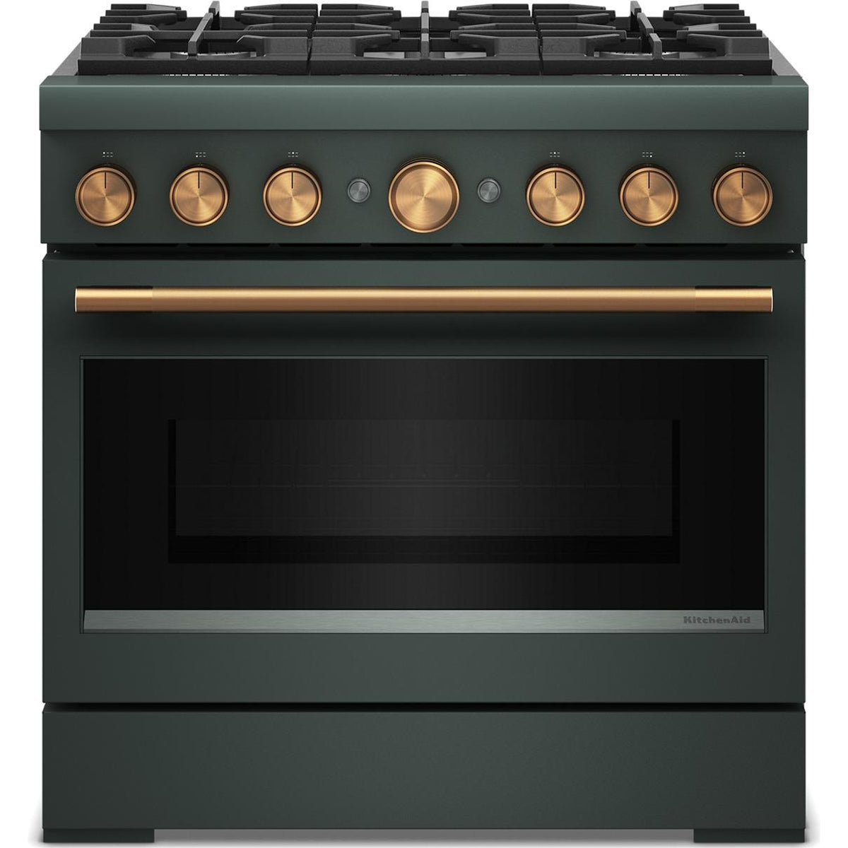 KitchenAid 36-inch, 5.1 cu. ft. Freestanding Commercial-Style Dual-Fuel Range with Even-Heat™ True Convection KFDS936SJP IMAGE 3
