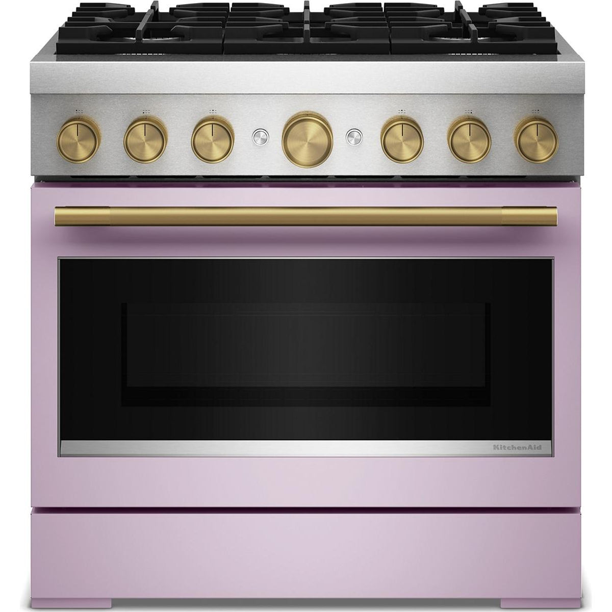 KitchenAid 36-inch, 5.1 cu. ft. Freestanding Commercial-Style Dual-Fuel Range with Even-Heat™ True Convection KFDS936SWF IMAGE 8