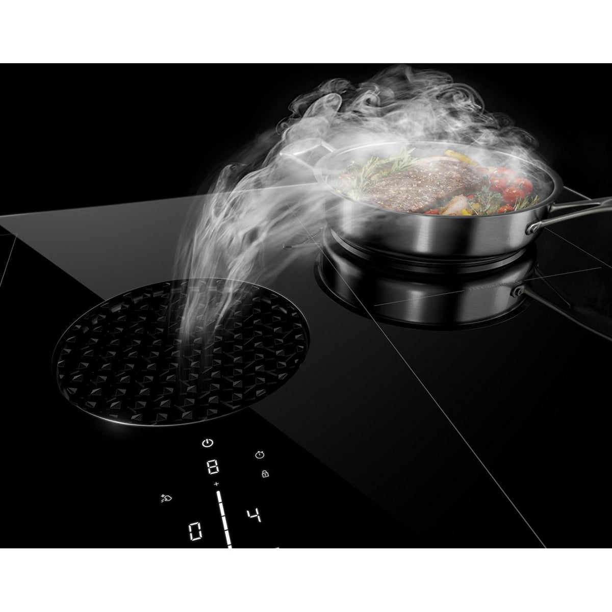 JennAir 30-inch Built-in Induction Cooktop with Downdraft Ventilation JIDT730SBL IMAGE 3