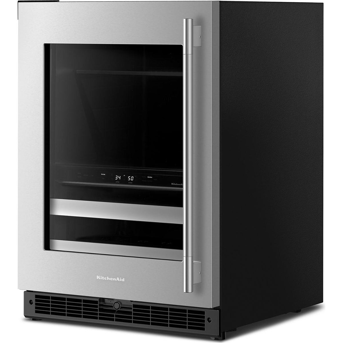 KitchenAid 4.8 cu. ft. Undercounter Beverage Center with Glass Door and Wood-Front Racks KUBL524SSB IMAGE 7