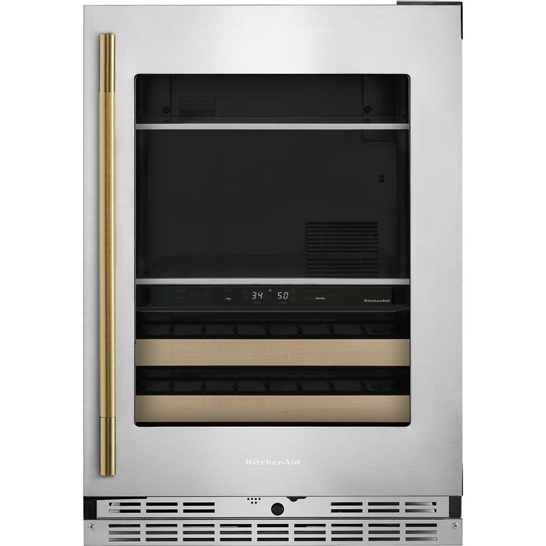 KitchenAid 4.89 cu. ft. Undercounter Beverage Center with Two Zones KUBR524SPS IMAGE 5