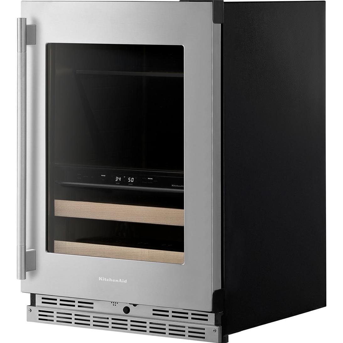 KitchenAid 4.89 cu. ft. Undercounter Beverage Center with Two Zones KUBR524SPS IMAGE 6