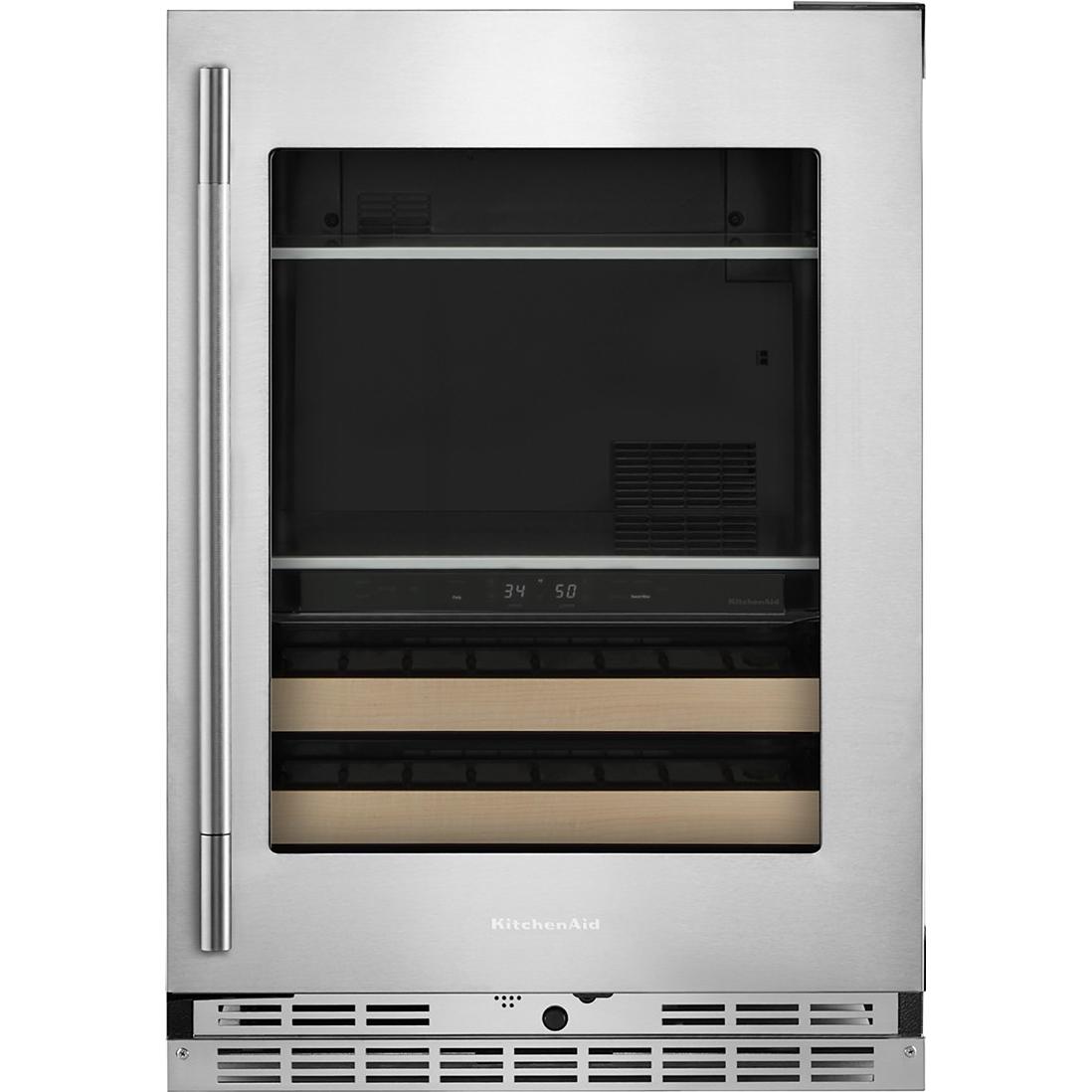 KitchenAid 4.89 cu. ft. Undercounter Beverage Center with Two Zones KUBR524SPS IMAGE 9
