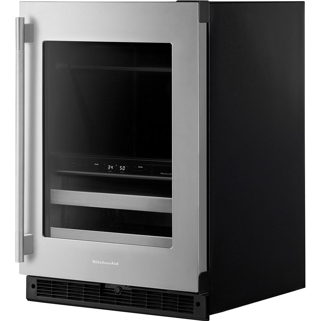 KitchenAid 4.89 cu. ft. Undercounter Beverage Center with Two Zones KUBR524SSB IMAGE 4