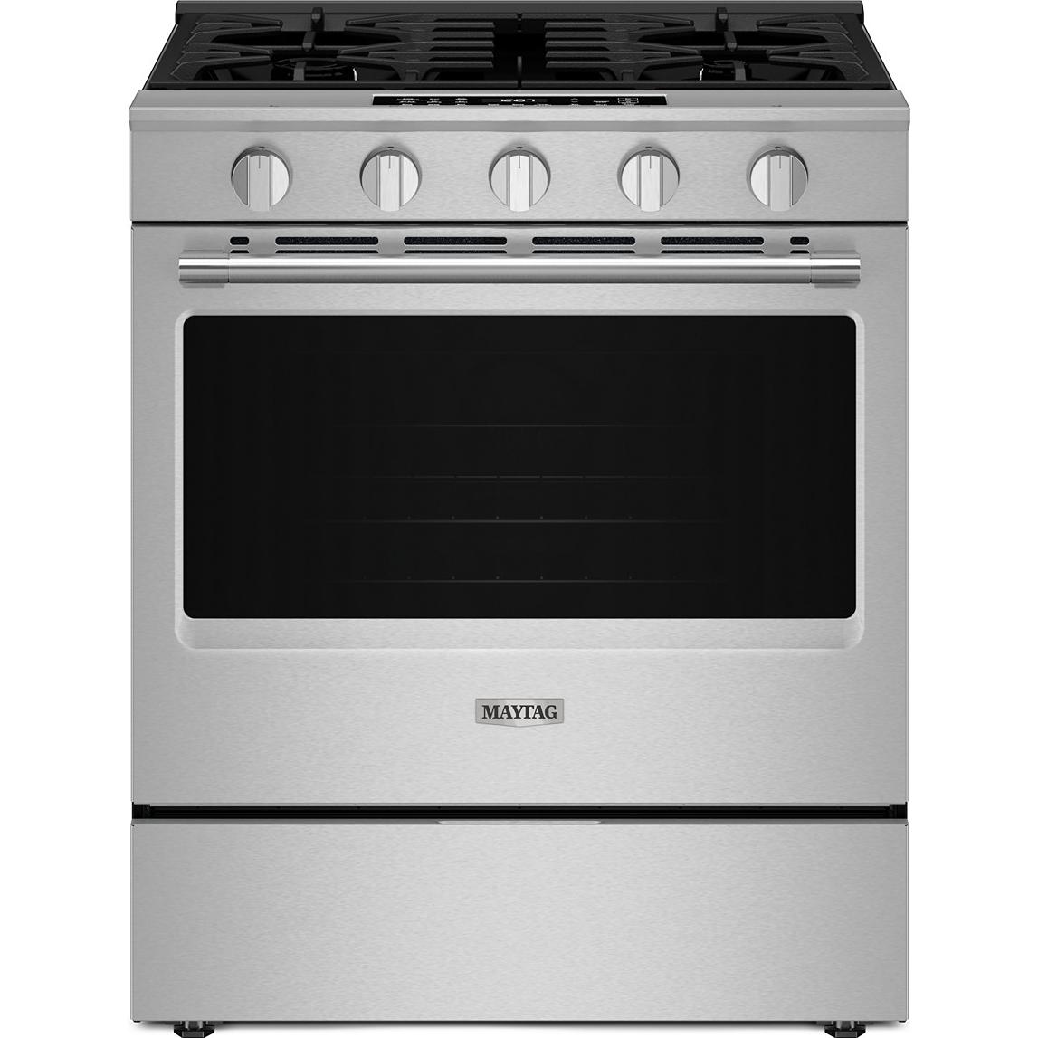 Maytag 30-inch Slide-in Gas Range with Convection Technology MSGS7030SZ IMAGE 1
