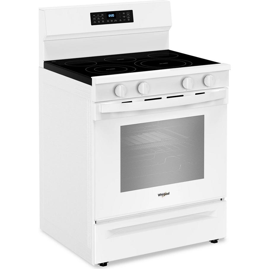 Whirlpool 30-inch Freestanding Electric Range with Air Cooking Technology YWFES7030SW IMAGE 2