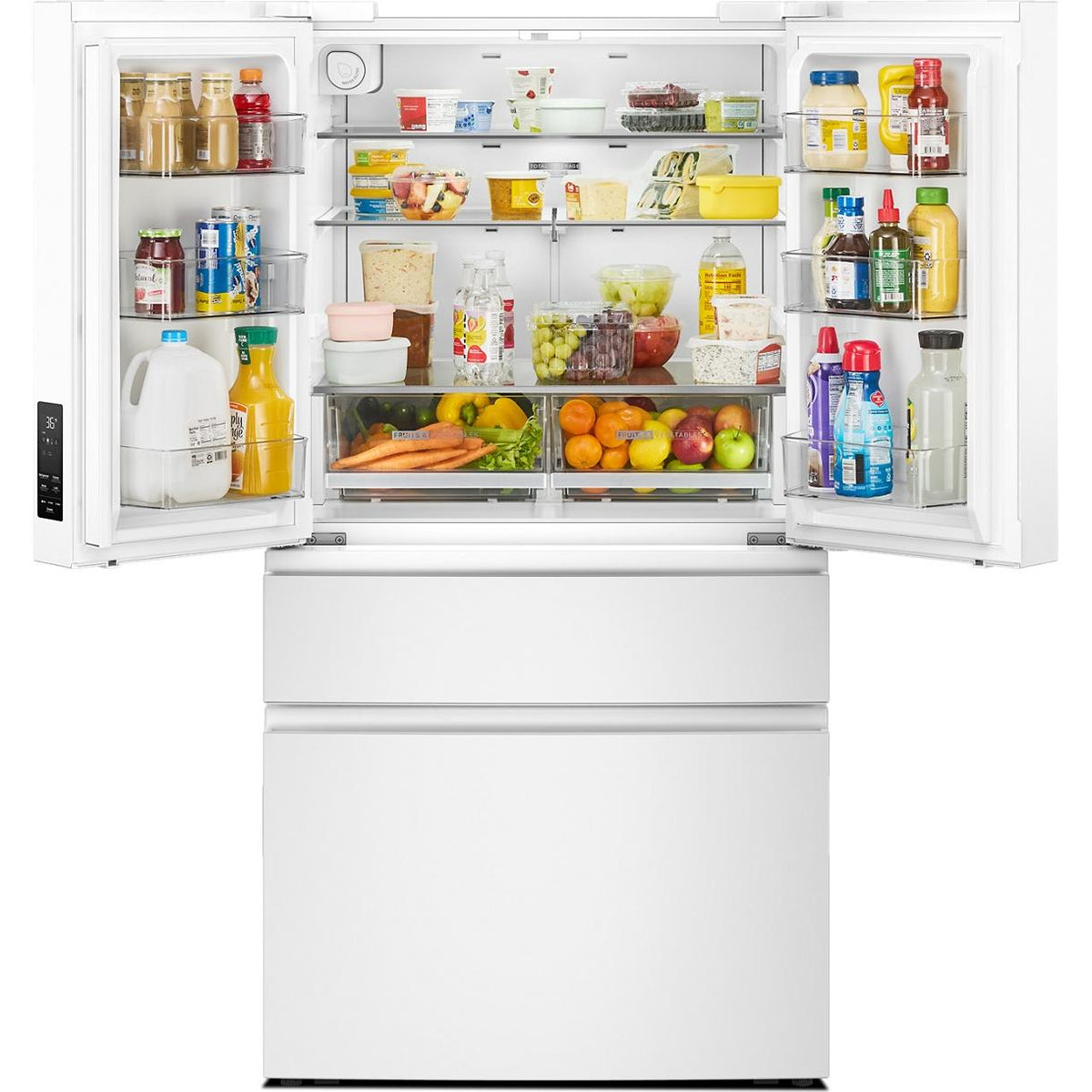 Whirlpool 36-inch French 4-Door Refrigerator WRMF3336SW IMAGE 2