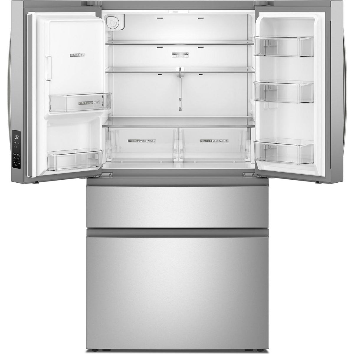 Whirlpool 36-inch French 4-Door Refrigerator with Water and Ice Dispensing System WRMF3636SZ IMAGE 3